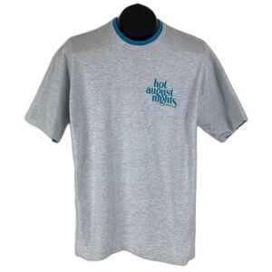 Vintage Single Stitch Hot August Nights T-Shirt Large 1992 Gray Classic Car Show